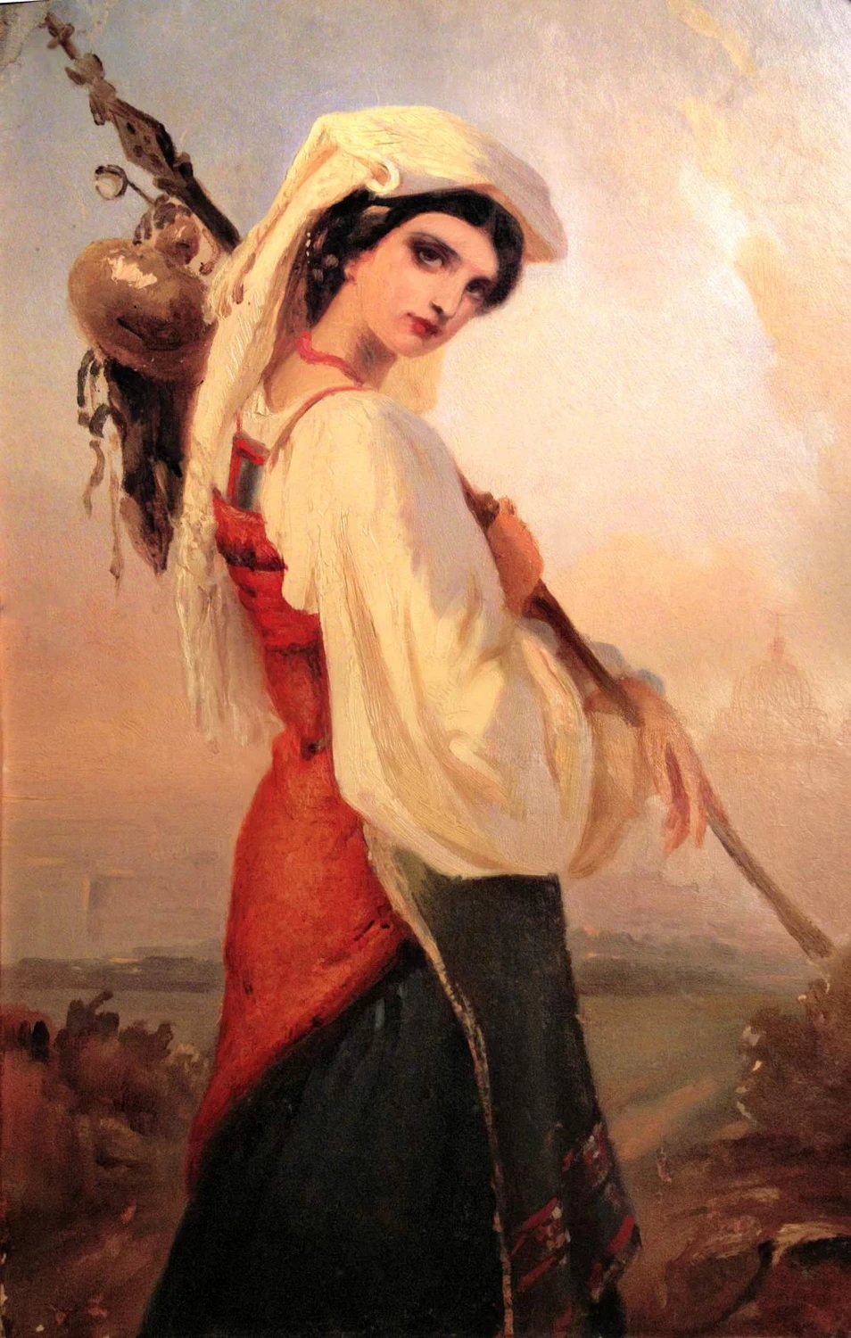 Julie Wilhelmine Hagen - Schwarz, Fanciulla italiana in viaggio verso Roma